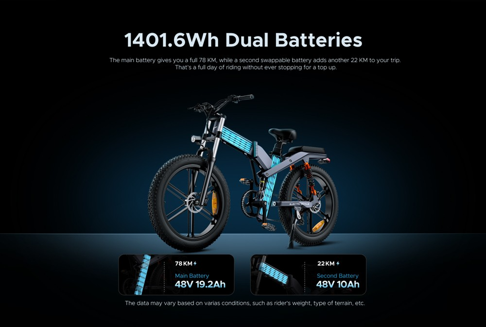 ENGWE X26 Dual Electric Bike - Buy Electric Scooters UK