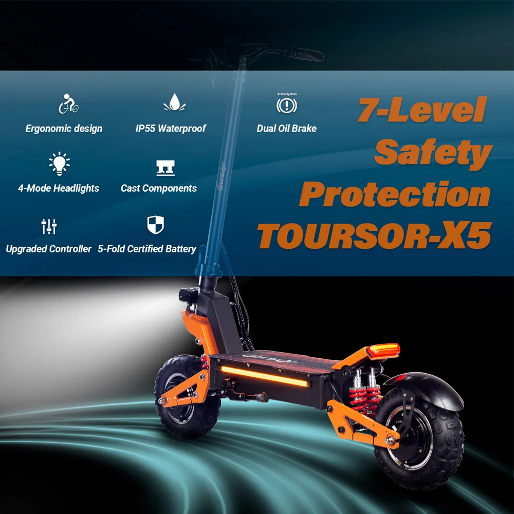 Toursor X5 electric scooter - Buy Electric Scooters UK